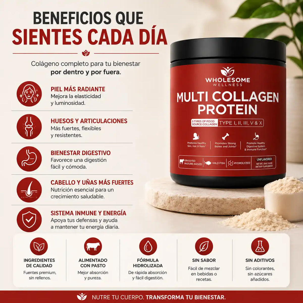 CollagenGlow™️ Piel, cabello y articulaciones renovadas desde adentro