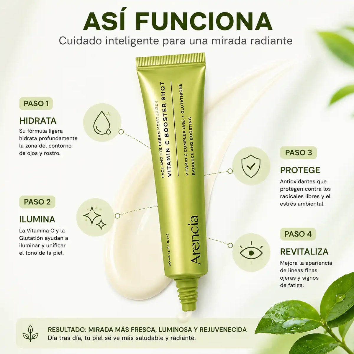 Arencia™️ Vitamin C Booster Shot — Luminosidad y tono parejo