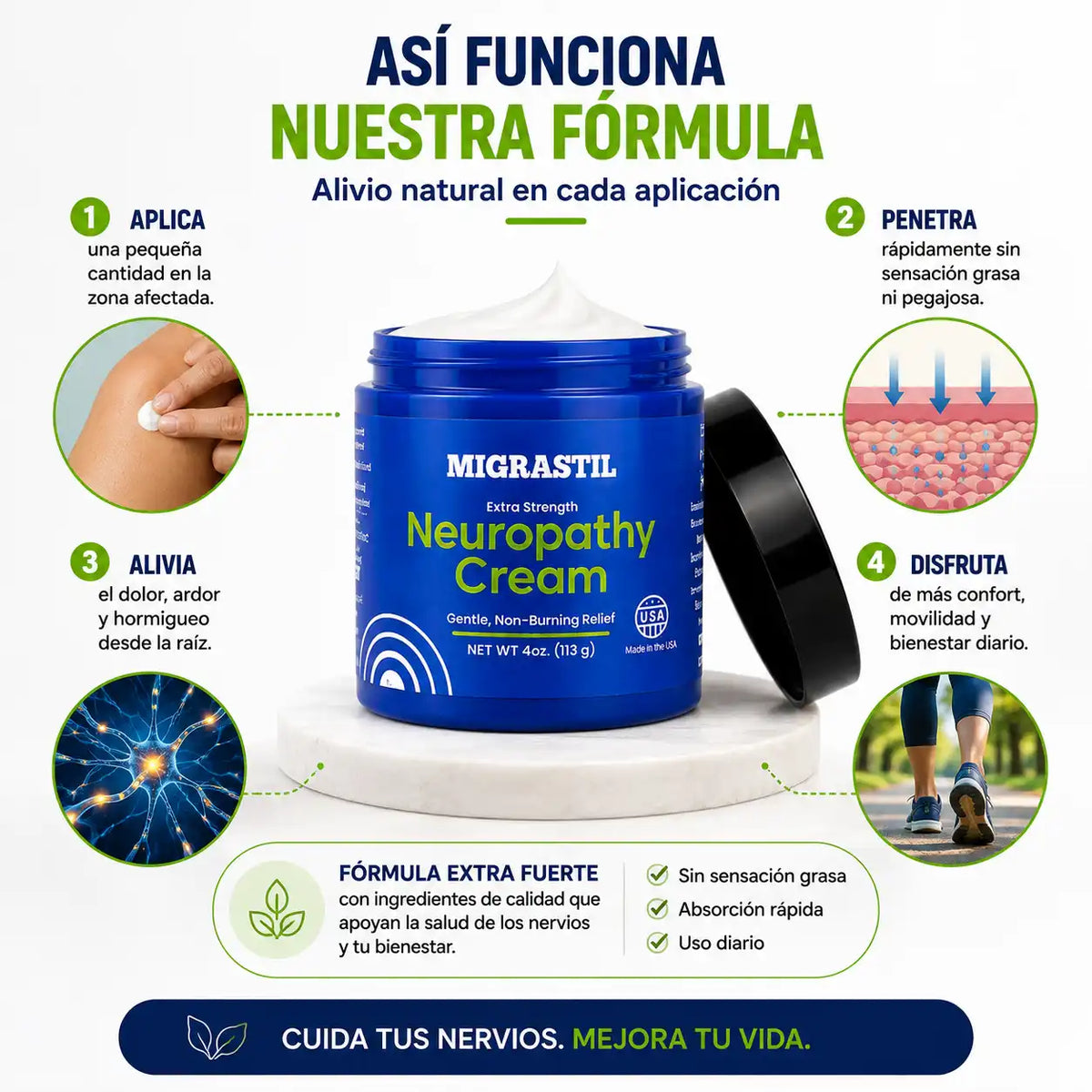 Migrastil™️ Alivio suave para pies y manos