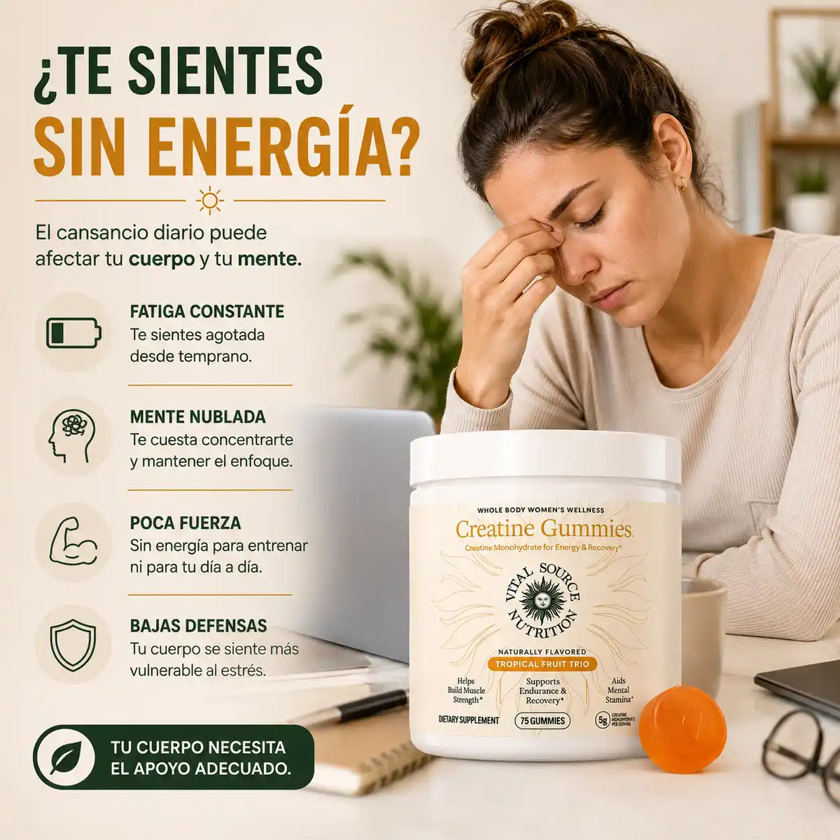 Creatine Gummies™️  Fuerza real para tonificar tu cuerpo