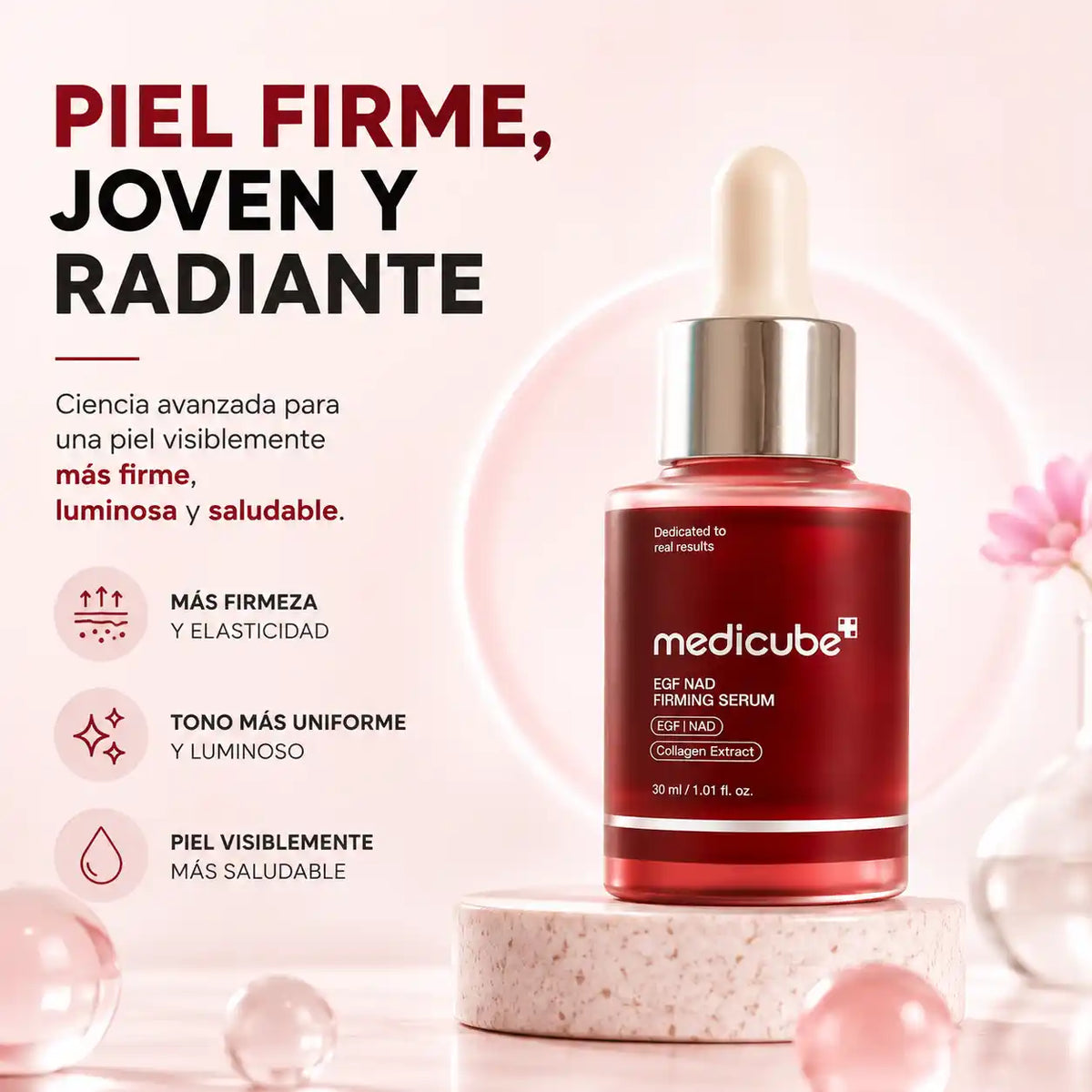 Medicube EGF NAD™️30ml Piel firme y luminosa en semanas