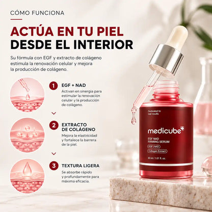 Medicube EGF NAD™️30ml Piel firme y luminosa en semanas