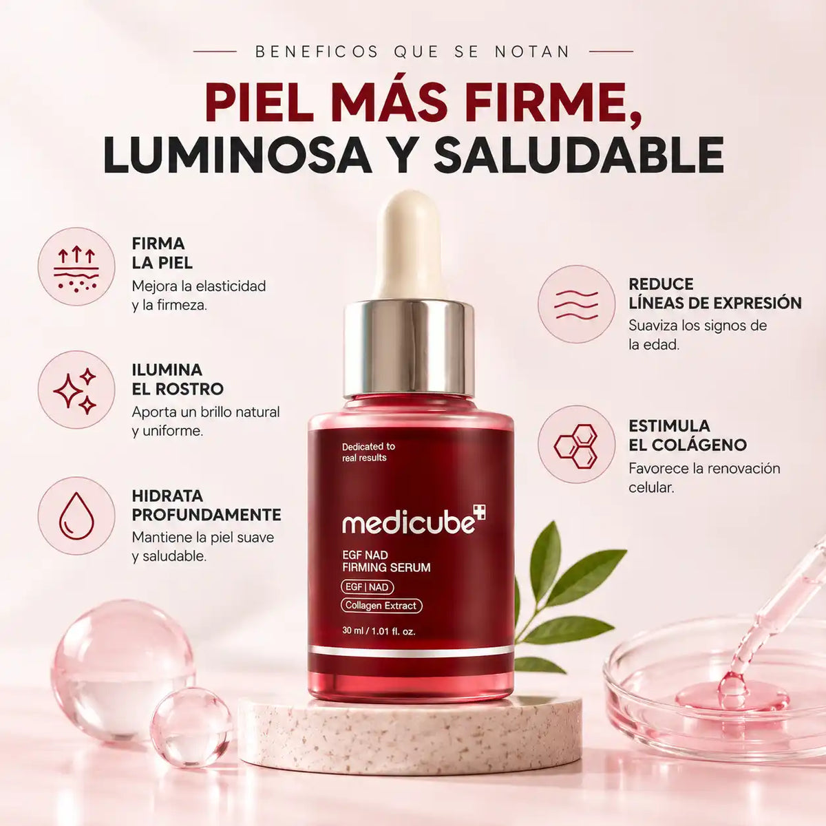 Medicube EGF NAD™️30ml Piel firme y luminosa en semanas