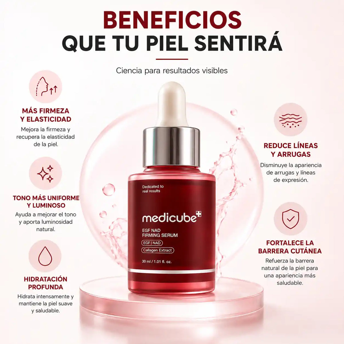 Medicube EGF NAD™️30ml Piel firme y luminosa en semanas