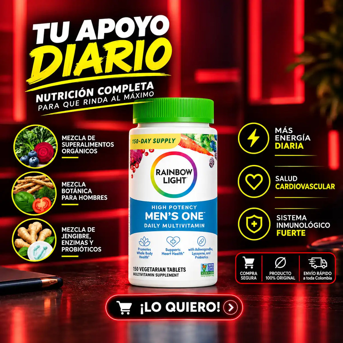 Men's One™️ Energía y vitalidad 150 Capsulas