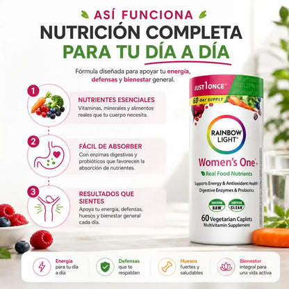 Rainbow Light Women's™ Energía & Bienestar Diario 60 Capsulas
