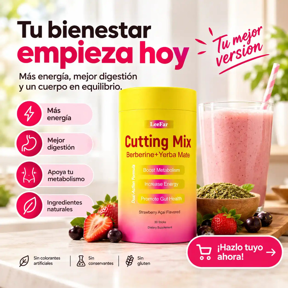LeeFar™️ Control de antojos y energía natural - 30 Sobres