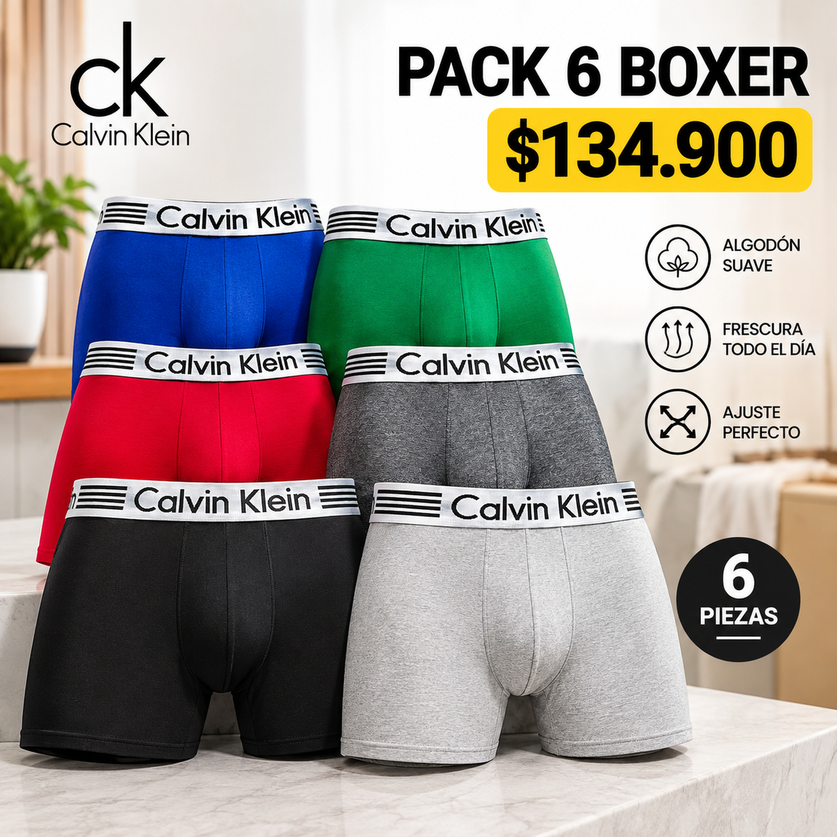 Boxer Importado™️ Comodidad y frescura todo el día