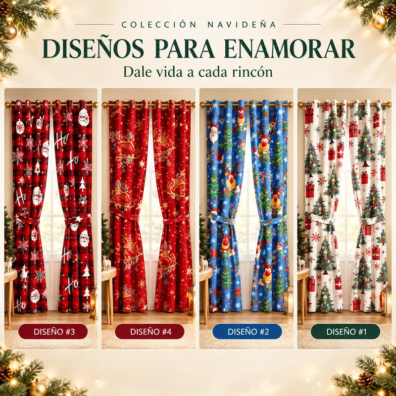 Cortinas navideñas