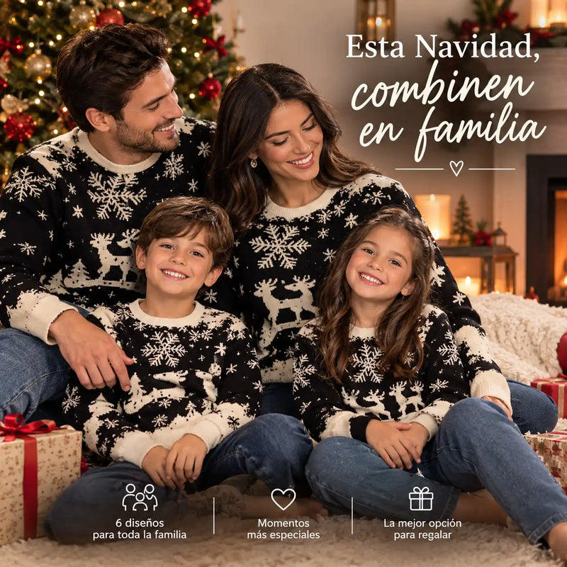 Buzo Navideño Familiar con Estampado