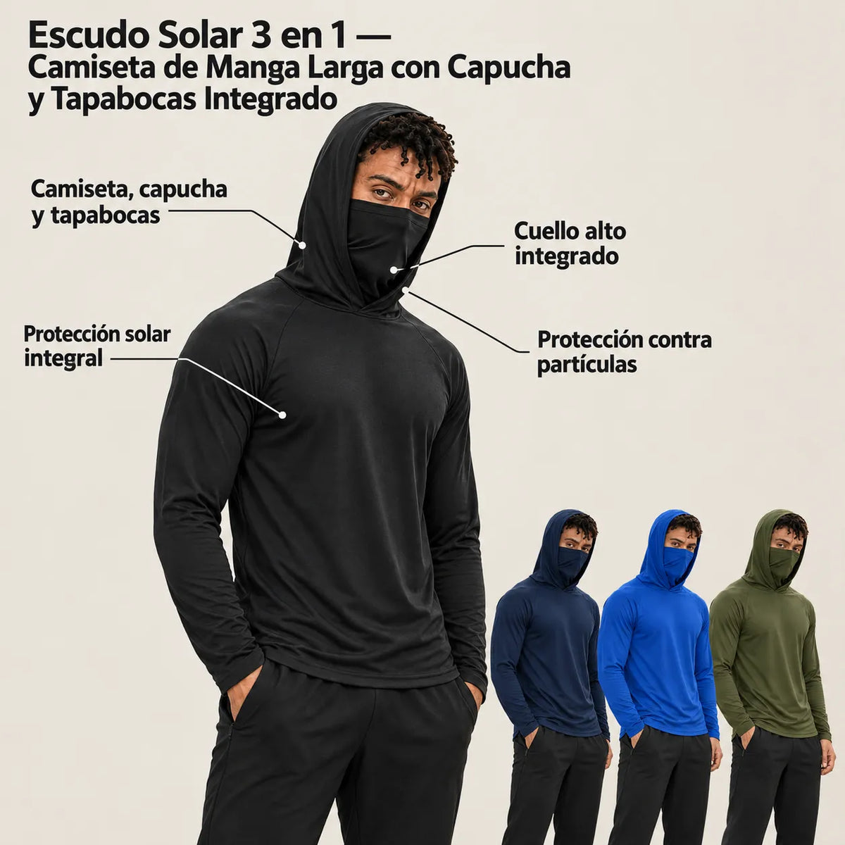 Escudo Solar 3 en 1